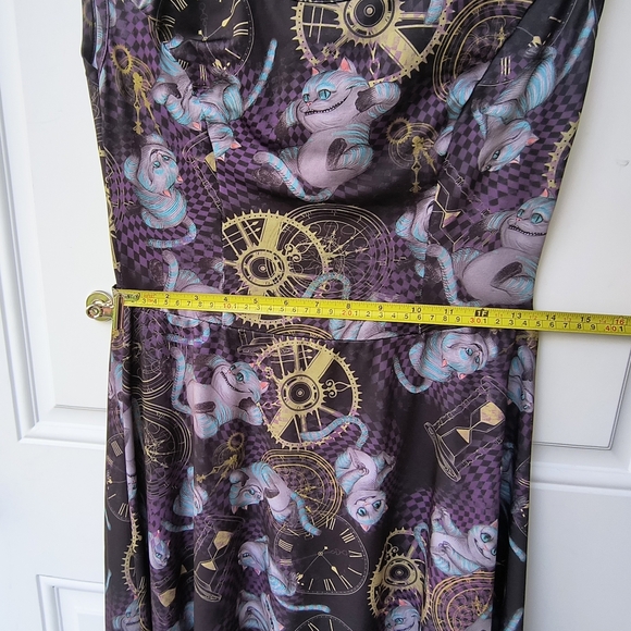 Disney Alice Through The Looking Glass Cheshire Cat Fit & Flare Midi Dress L - Picture 4 of 12